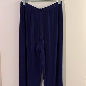 Blue Stretchy Wide Lrg Pants - size 1 Regular